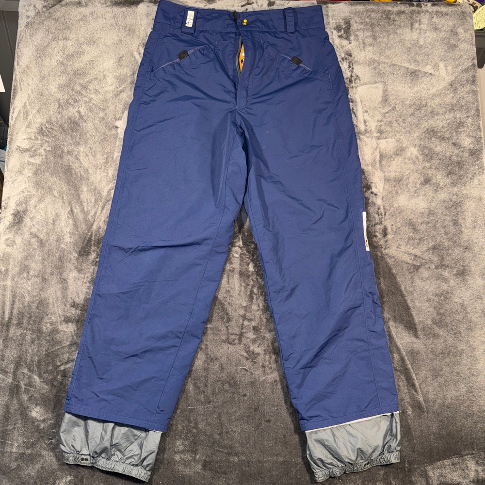 Burton Bio-Lite Snowboard Pants Mens Large Blue Nylon Shell Ski Trousers L
